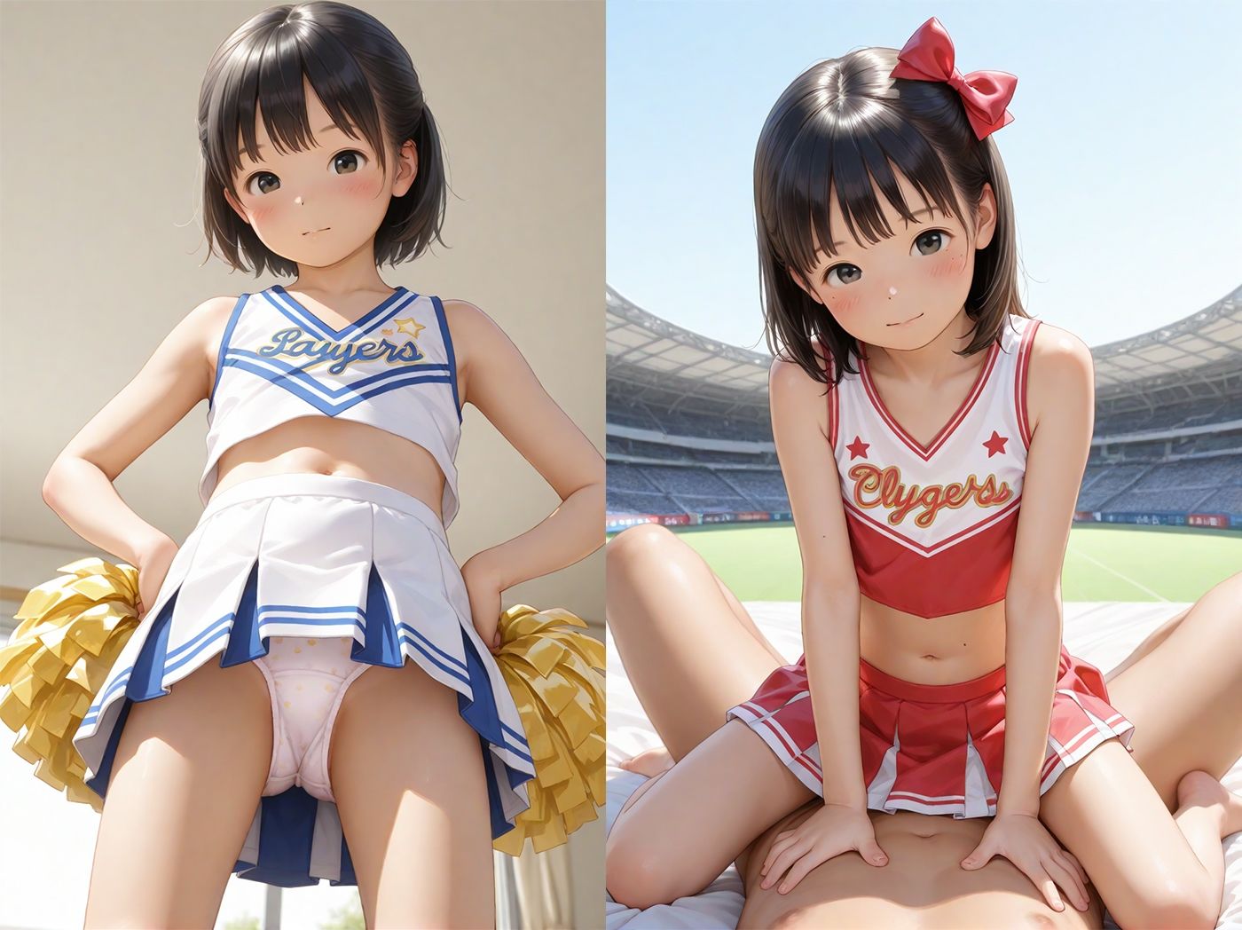 【エロ漫画】つるぺたチアガール少女をガチはめ4