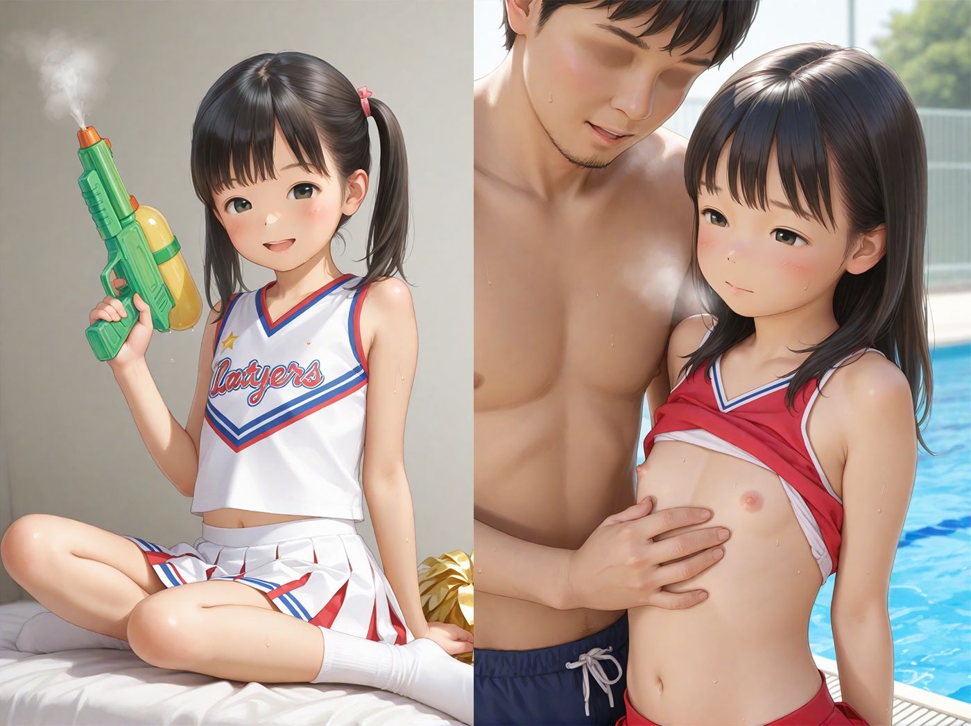 【エロ漫画】つるぺたチアガール少女をガチはめ5