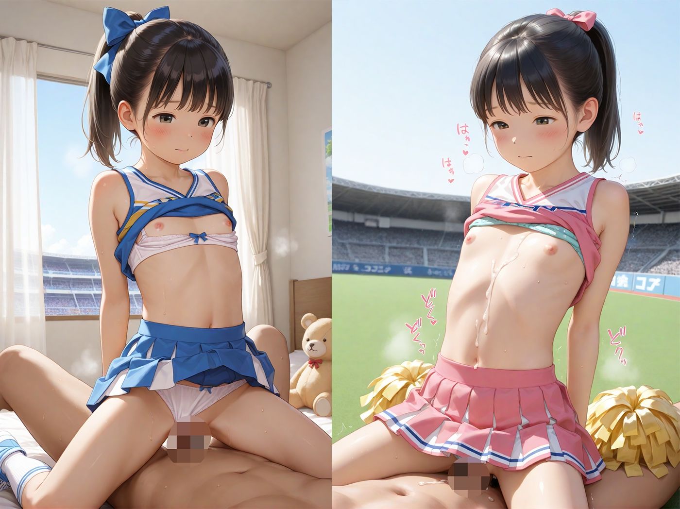 【エロ漫画】つるぺたチアガール少女をガチはめ7