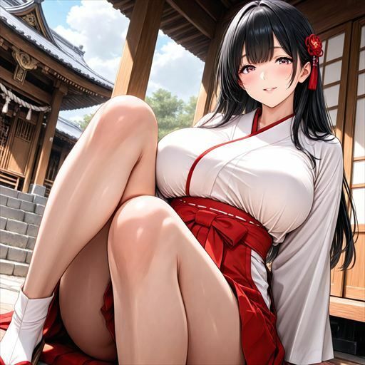 サンプル画像2:巨乳×巫女(むねお) [d_718200]