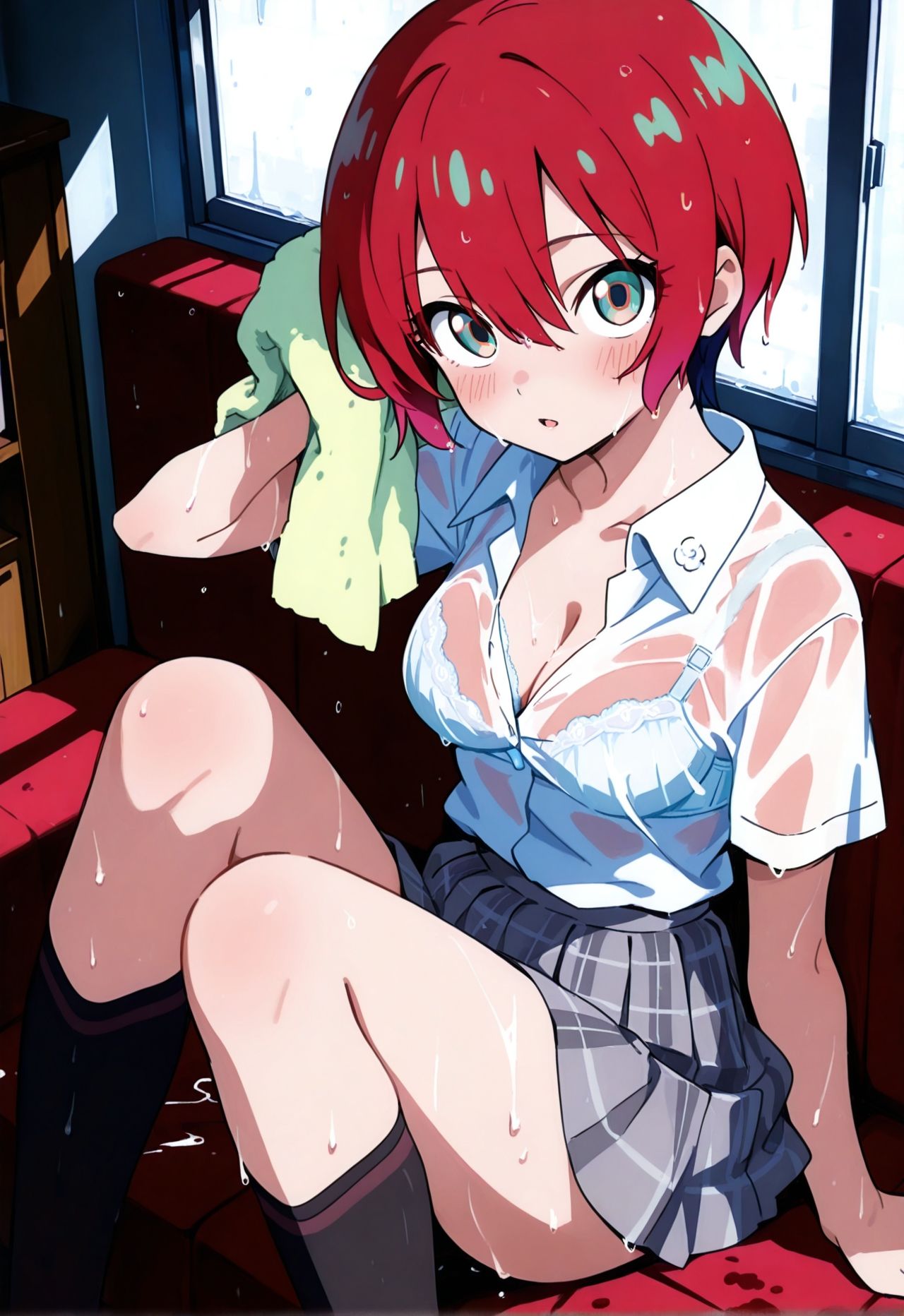 サンプル画像1:JKマチュと雨宿りついでにラブラブ交尾しちゃうやつ(unknown GC) [d_718263]