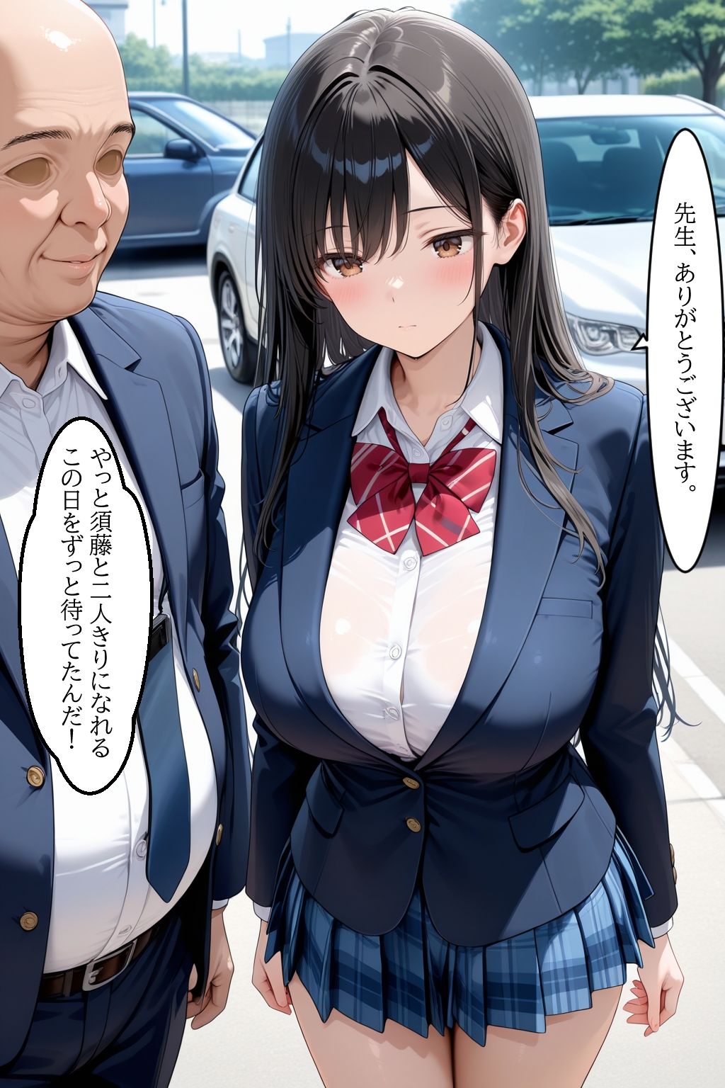 サンプル画像3:【セリフ付き75枚】先生に犯〇れて知った快楽堕ち…(いちご大福) [d_718313]