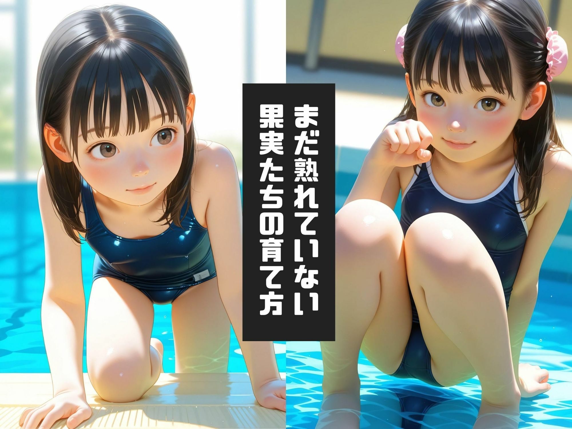 【エロ漫画】未熟な果実たち 〜スク水の課外授業で〜1