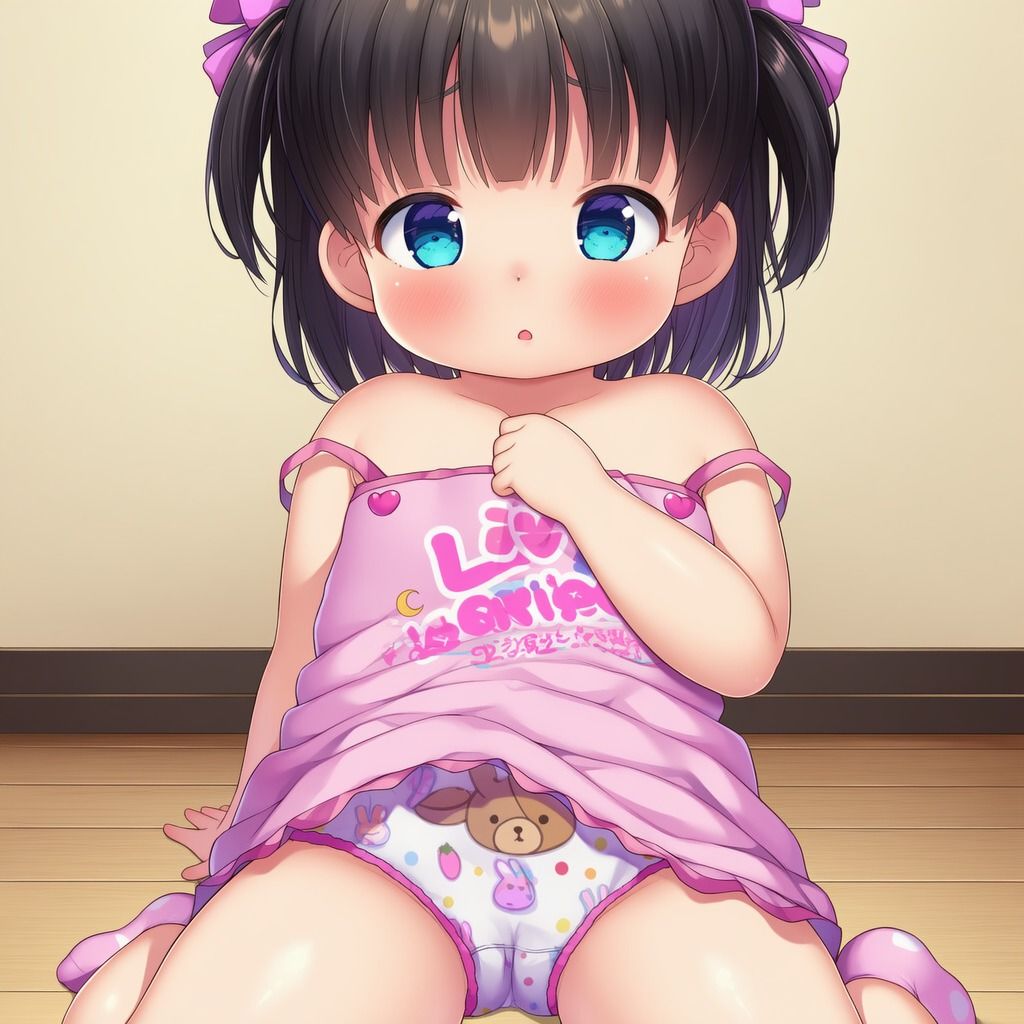 黒髪少女達の柄パンツイラスト集 画像8