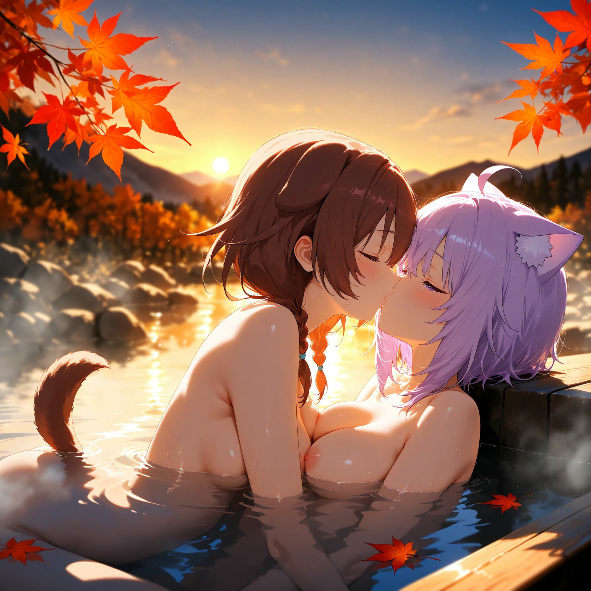 サンプル画像4:推しのてぇてぇ観測！！ホ〇ライブ編2(上空草（百合）) [d_718393]