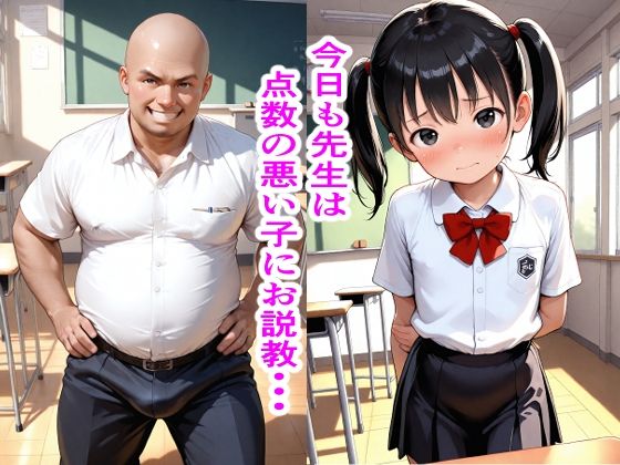 【エロ漫画】つるぺた生ハメ指導日記〜点数の悪い生徒にお仕置きを！〜1