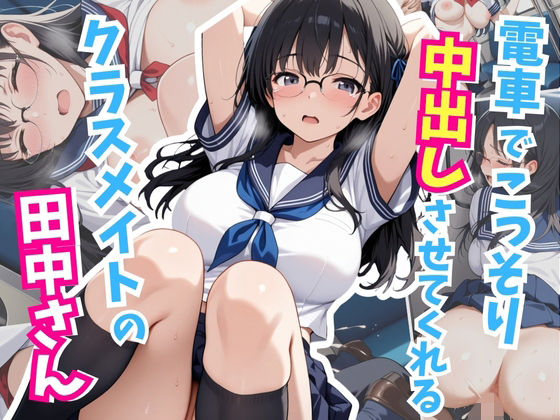 電車でこっそり中出しさせてくれるクラスメイトの田中さん【はむ巨乳女子校生】
