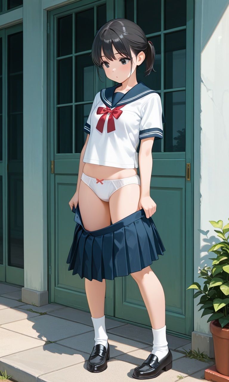 【エロ漫画】つるぺた美少女パンチラ動画 後半2