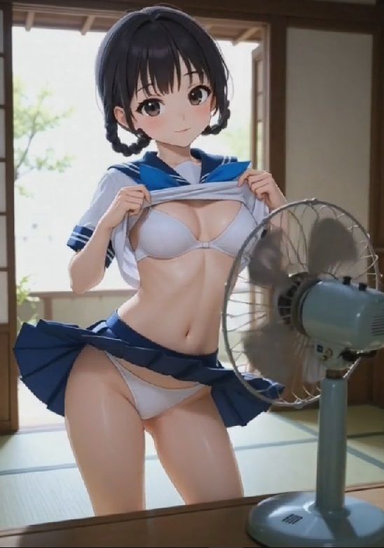 【エロ漫画】つるぺた美少女パンチラ動画 後半7