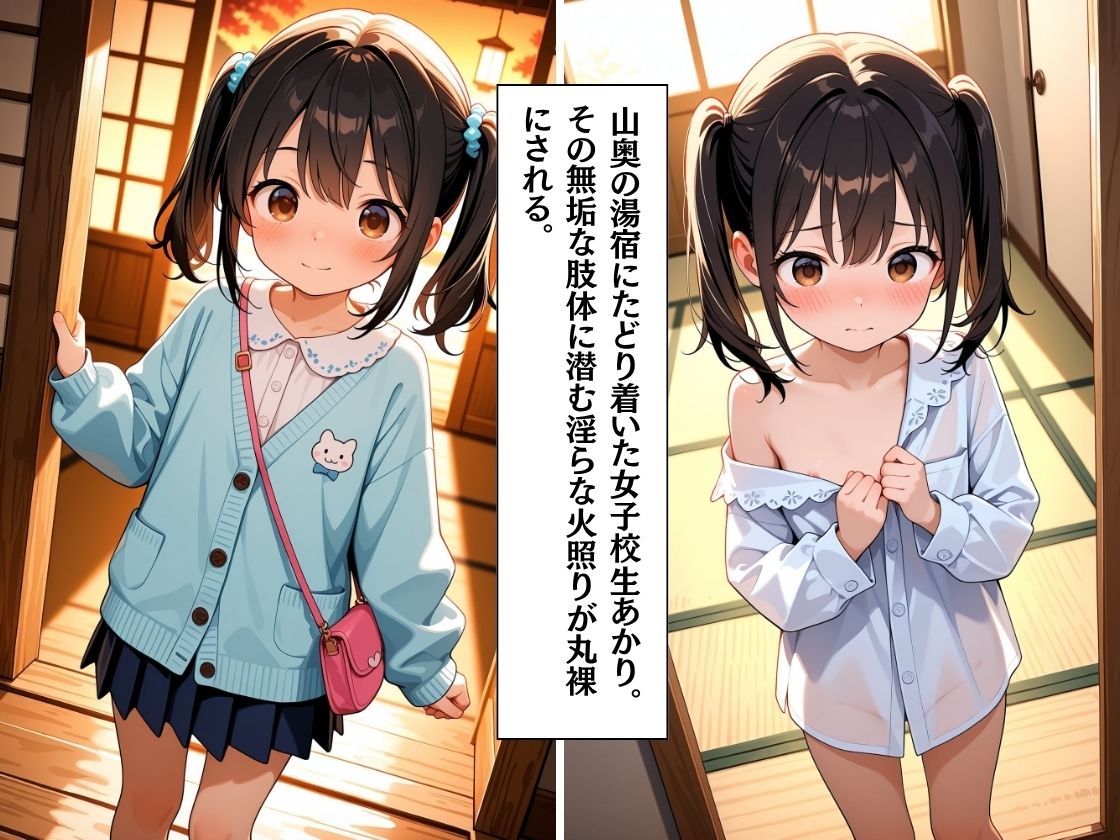 【エロ漫画】ちっぱいロリっ娘温泉旅行 ―山奥の湯宿で弄ばれる夜―1