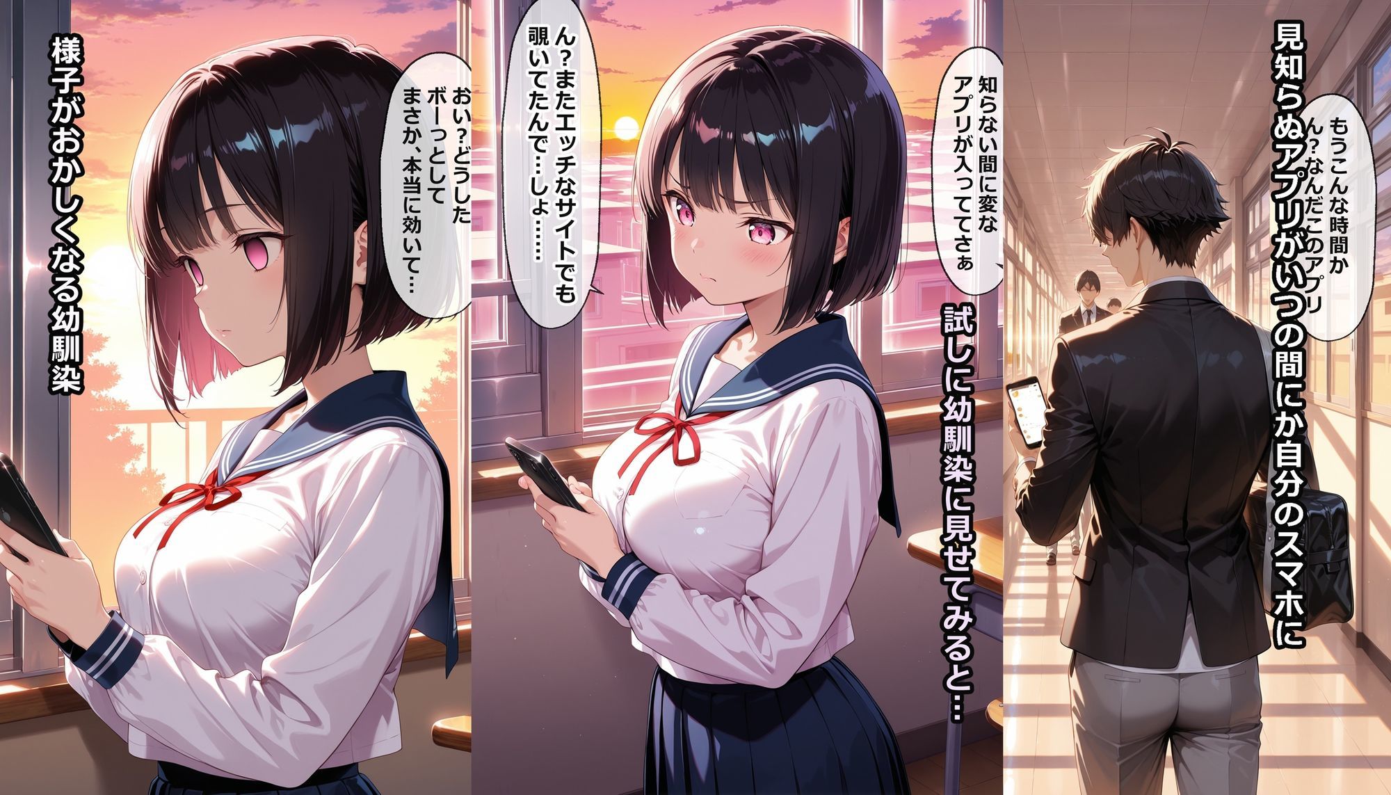 サンプル画像1:催●アプリを手に入れたので気になる子達に片っ端から使ってみた♪(らんで) [d_718636]