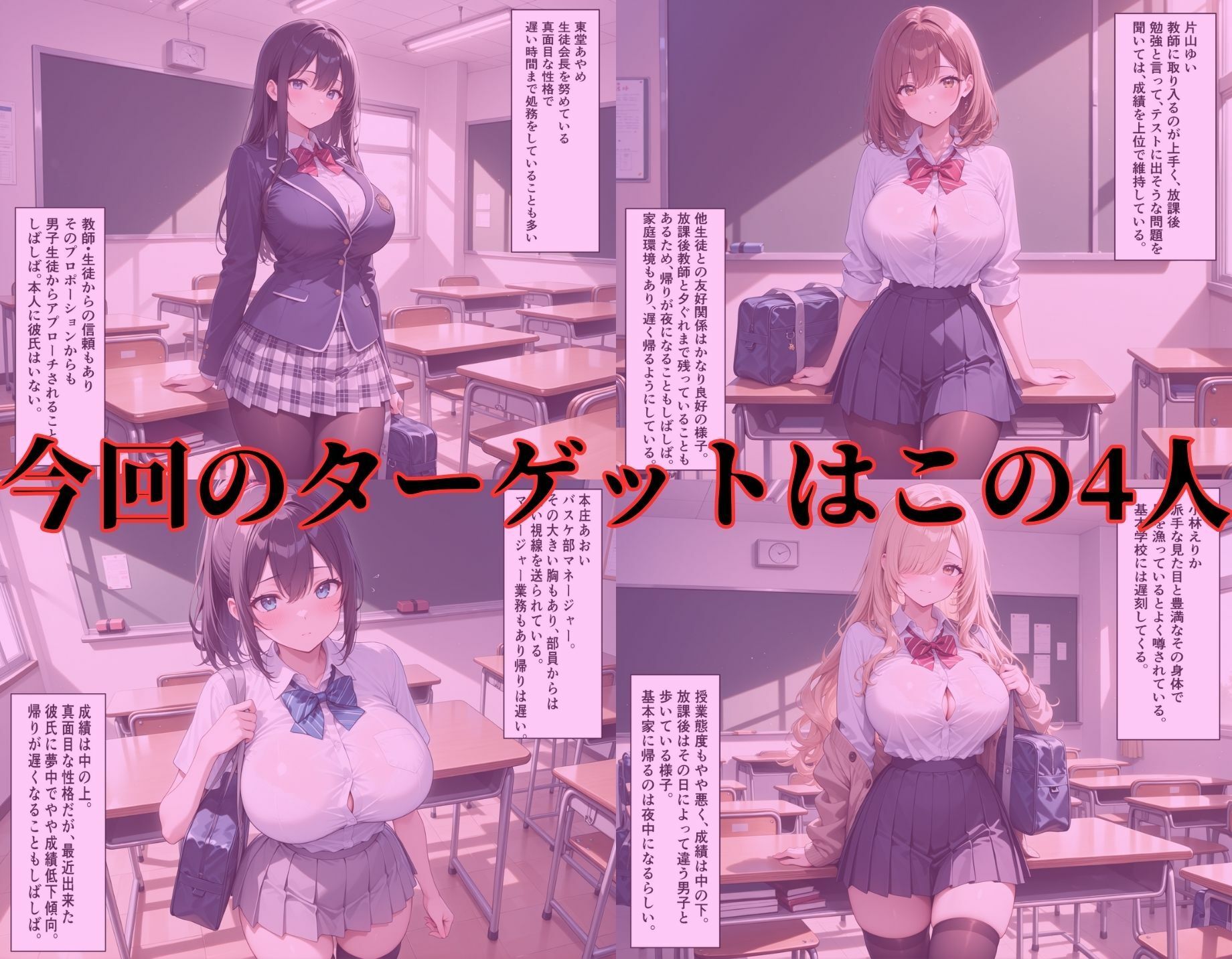 サンプル画像1:女子校生肉便器倶楽部〜トイレに拉致され集団レ●プ、拘束強●中だしされる4人の女子校生〜(みちみちソフト) [d_718647]