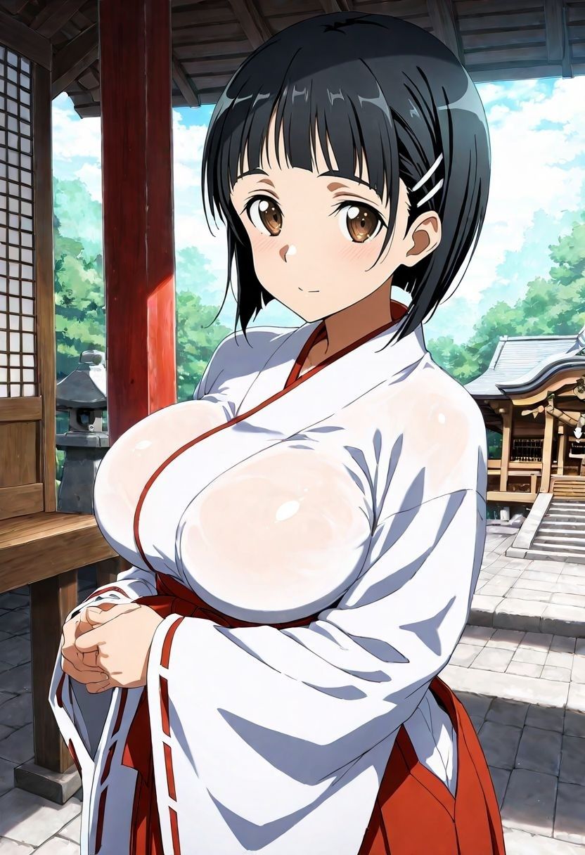 巫女バイトしてみたがバイト終わりの裏の仕事。。。〜桐ヶ谷〇葉〜 画像1