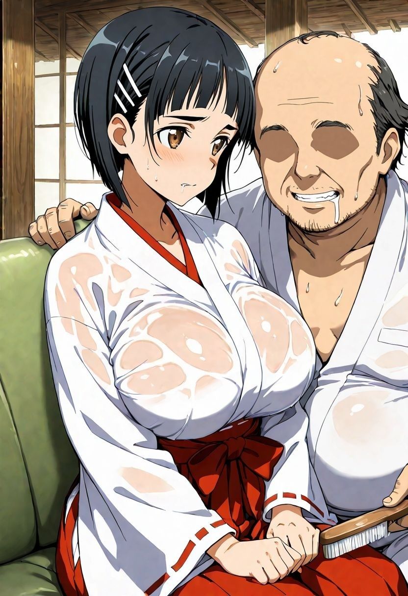 サンプル画像4:巫女バイトしてみたがバイト終わりの裏の仕事。。。〜桐ヶ谷〇葉〜(抜濡らくがき帳) [d_718653]