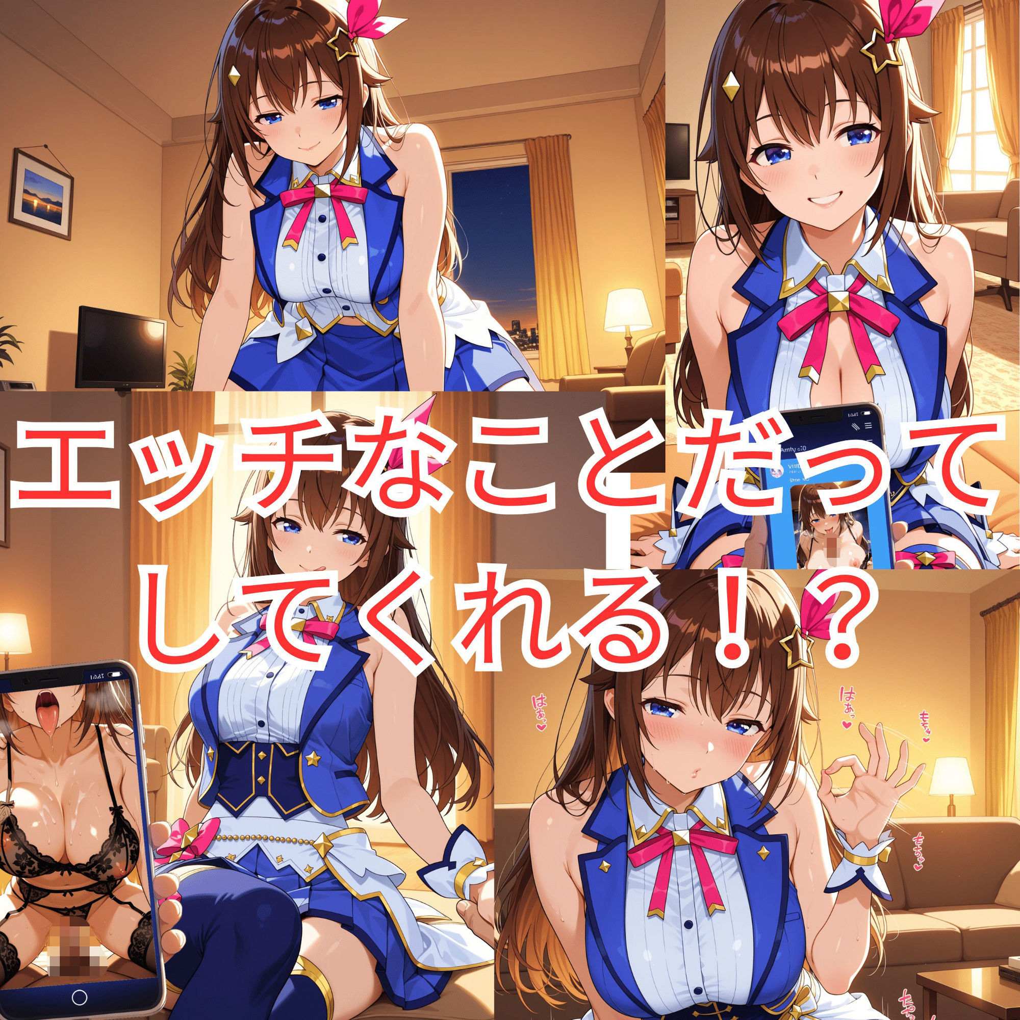 サンプル画像3:レンタル彼女ときの〇ら＆星街す〇せいのVIP対応(AIおじさん) [d_718669]