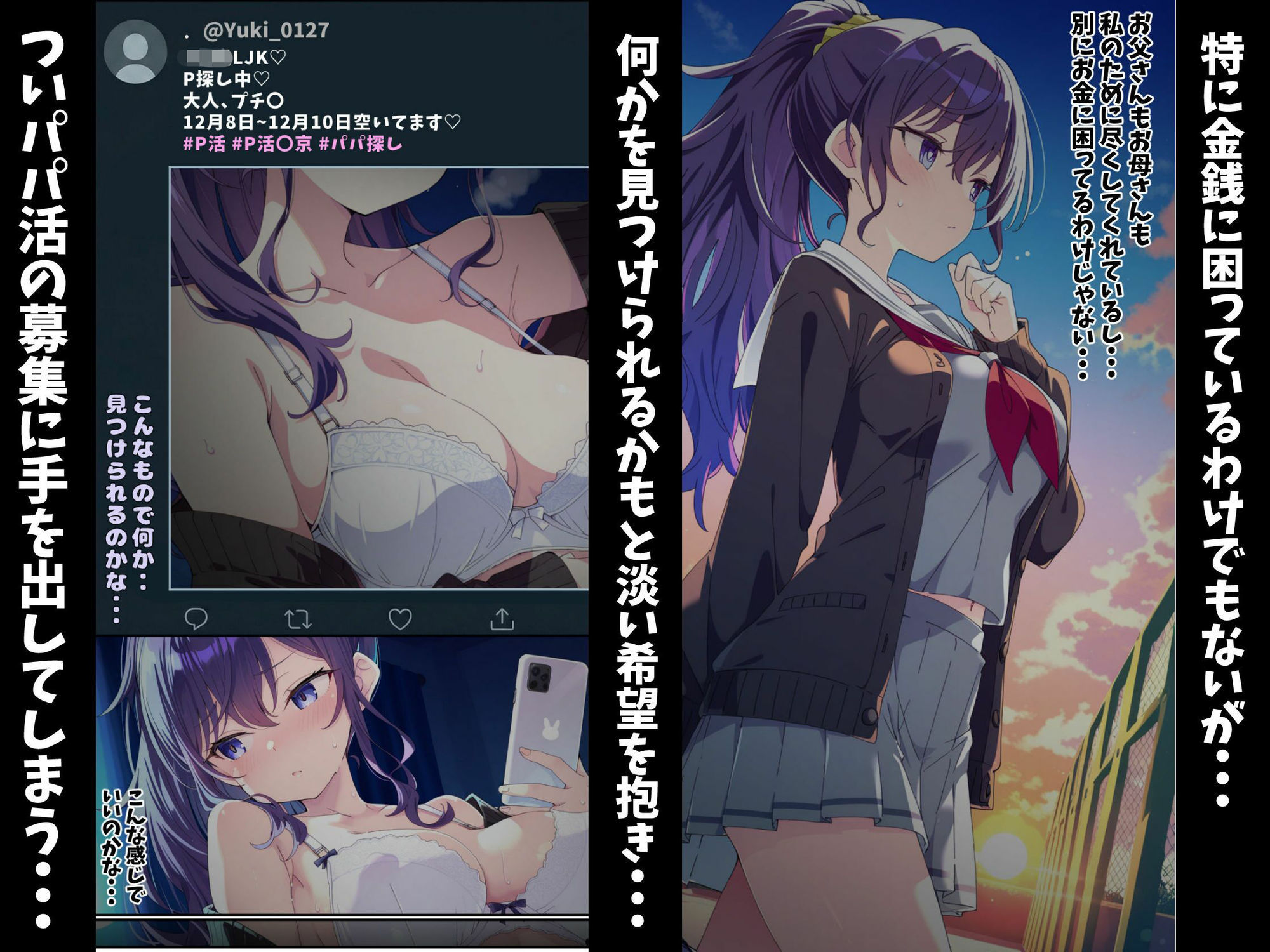 サンプル画像3:パパ活のセカイ〜ま〇ゆ編〜(かろりめ/calorime) [d_718678]