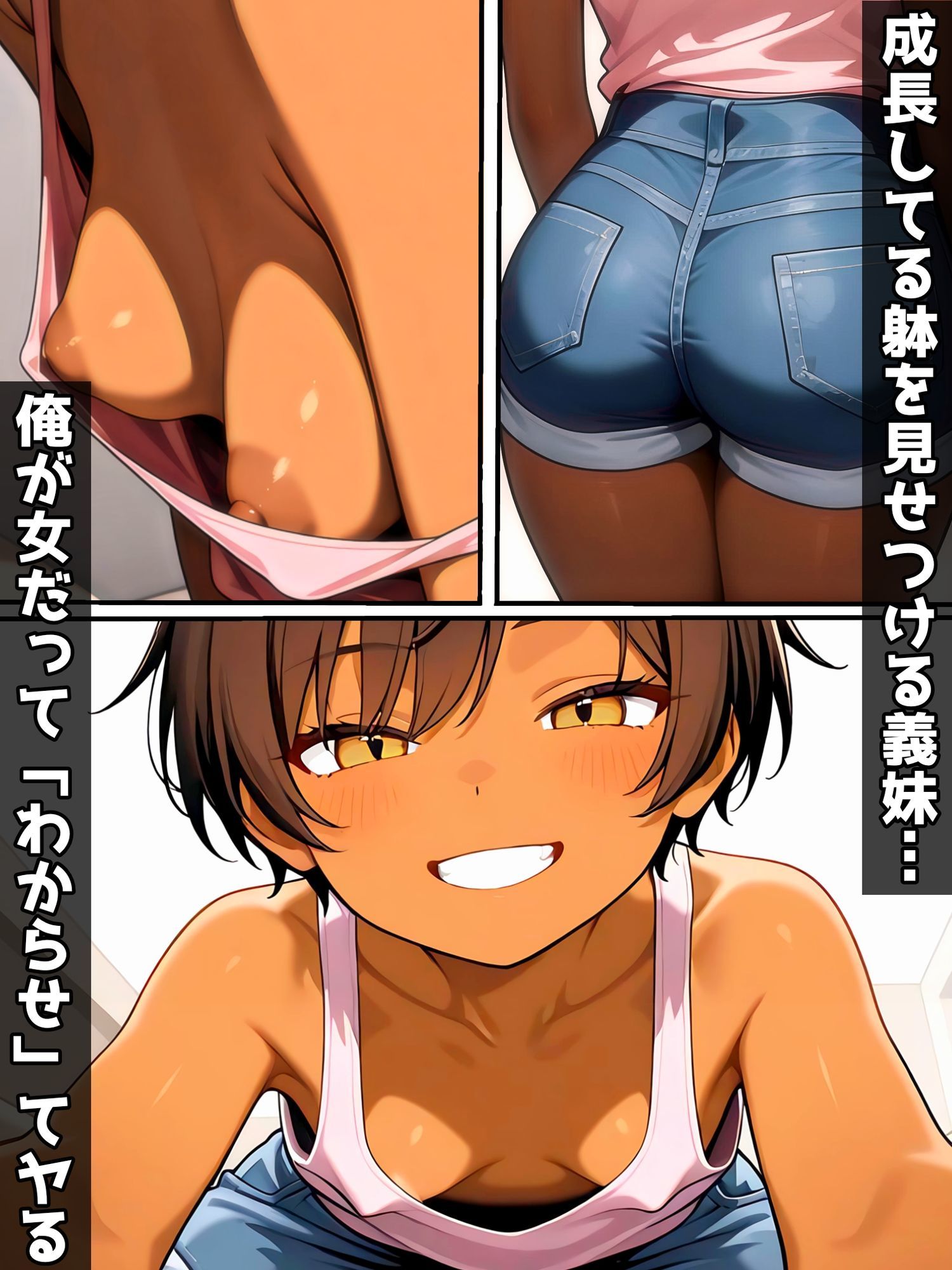 【エロ漫画】生意気な義妹を女の躰にして犯る5