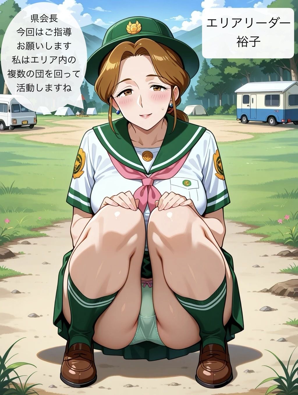 【エロ漫画】ガールスカウトの母娘1