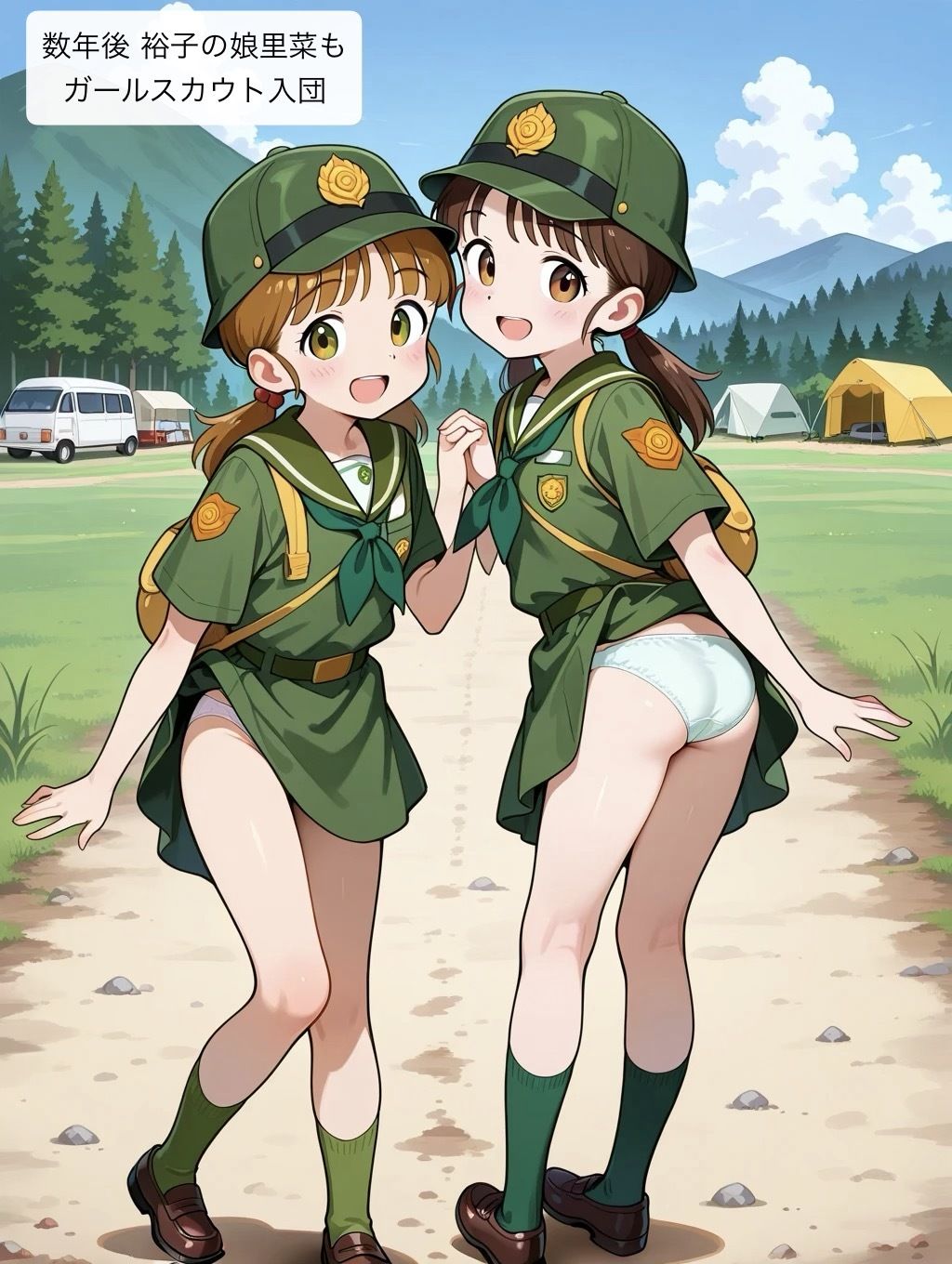 【エロ漫画】ガールスカウトの母娘6