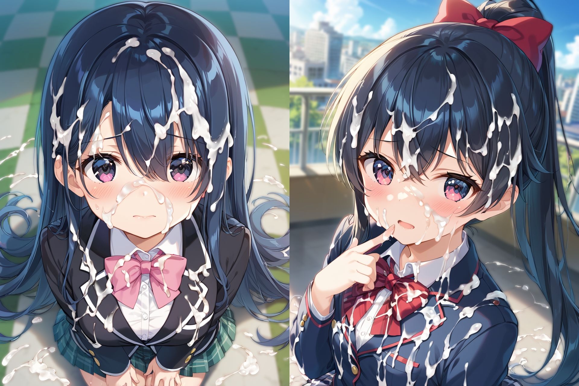 ブレザー制服ぶっかけCG集 画像4