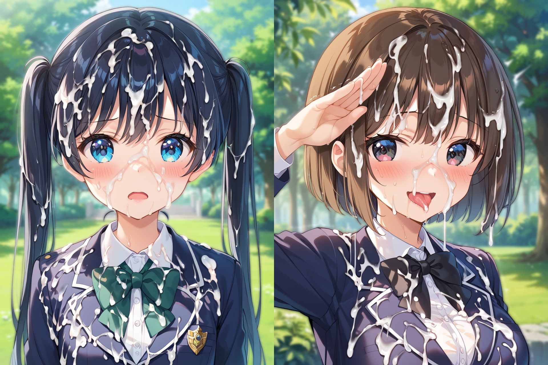 ブレザー制服ぶっかけCG集 画像6