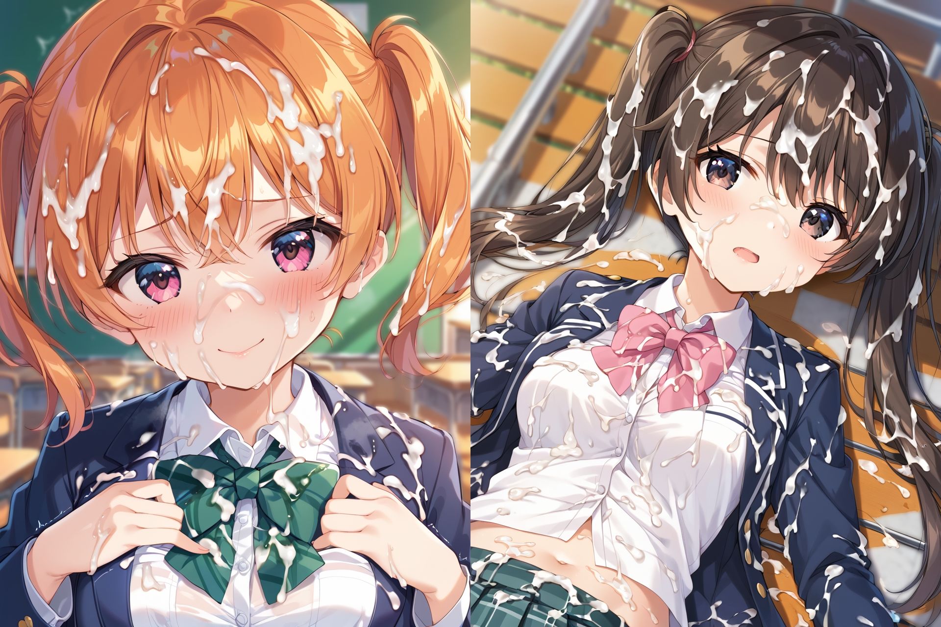 ブレザー制服ぶっかけCG集 画像8