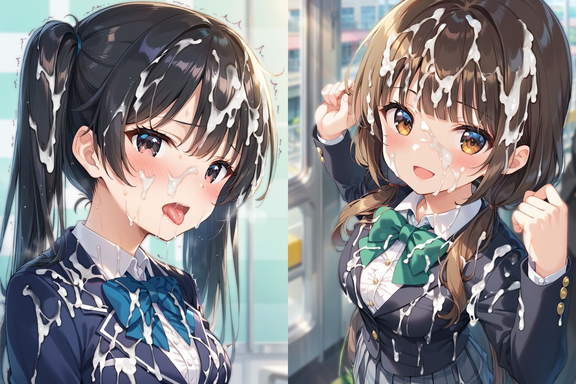 ブレザー制服ぶっかけCG集 画像9