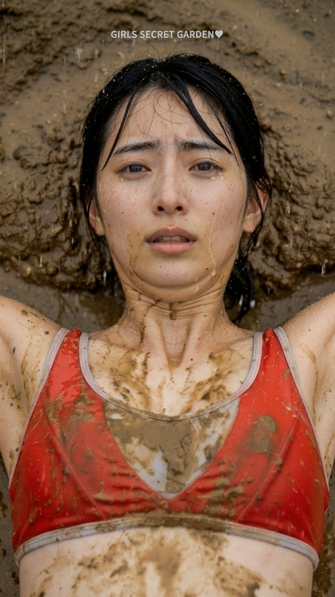 サンプル画像6:実業団陸上女子・水野つばさ（23）「私が好きなのは、限界の少し手前・・・」躍動する女体が、泥と男根に堕ちるまで。会員限定・裏ポートレート記録映像(Girls Secret Garden) [d_718980]