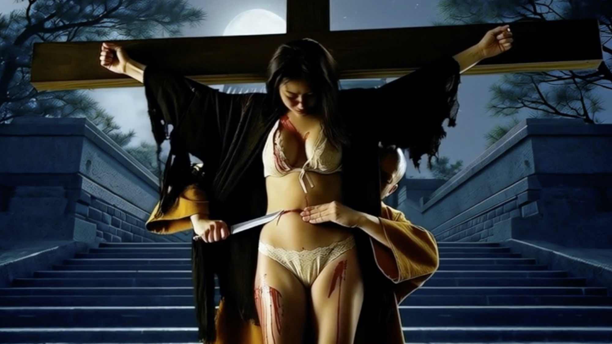 サンプル画像5:女刺客リョナシリーズ5 第七の刺客『文月』(AI Battle Ryona) [d_719181]