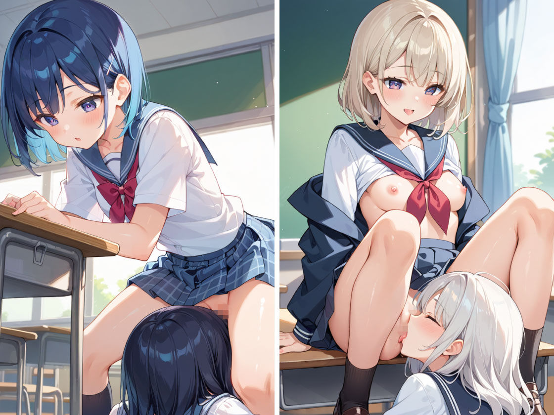 【エロ漫画】美少女学園レズビアン3