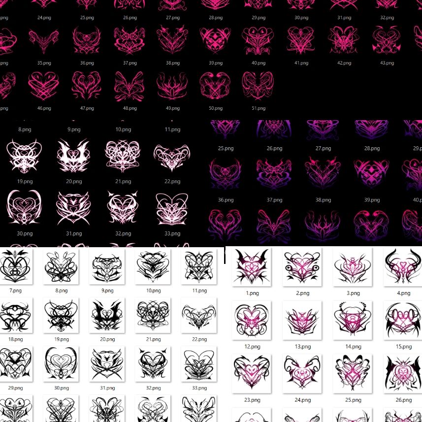 サンプル画像2:淫紋素材6(水の木) [d_719328]