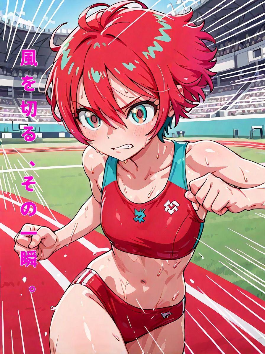 サンプル画像6:「Run！ Run！ Yuzuriha！」陸上ユニフォームのマチュがみたい…そんなあなたのための作品です。(にゃんにゃんスタジオ) [d_719357]