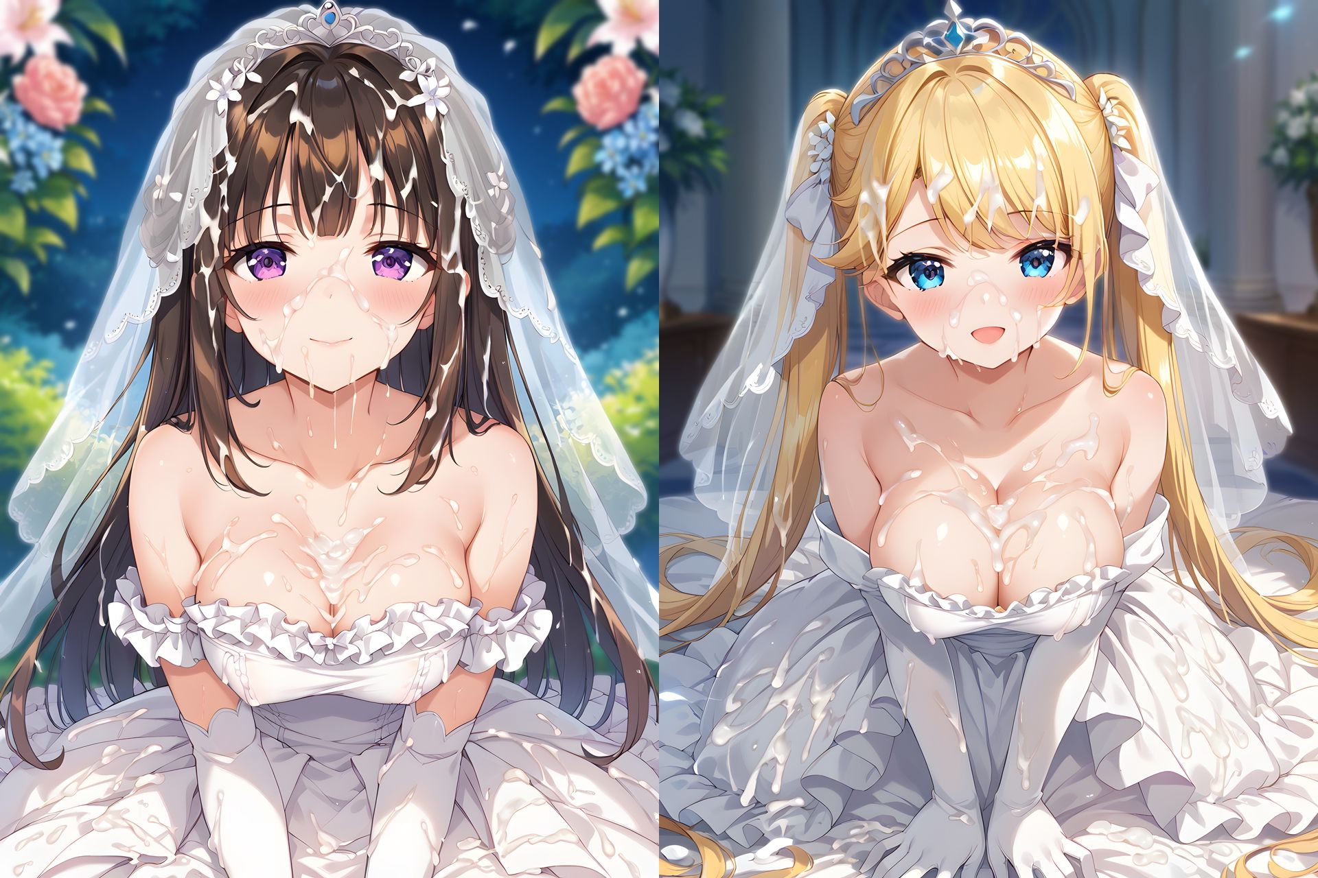 ドレスぶっかけCG集2 画像1