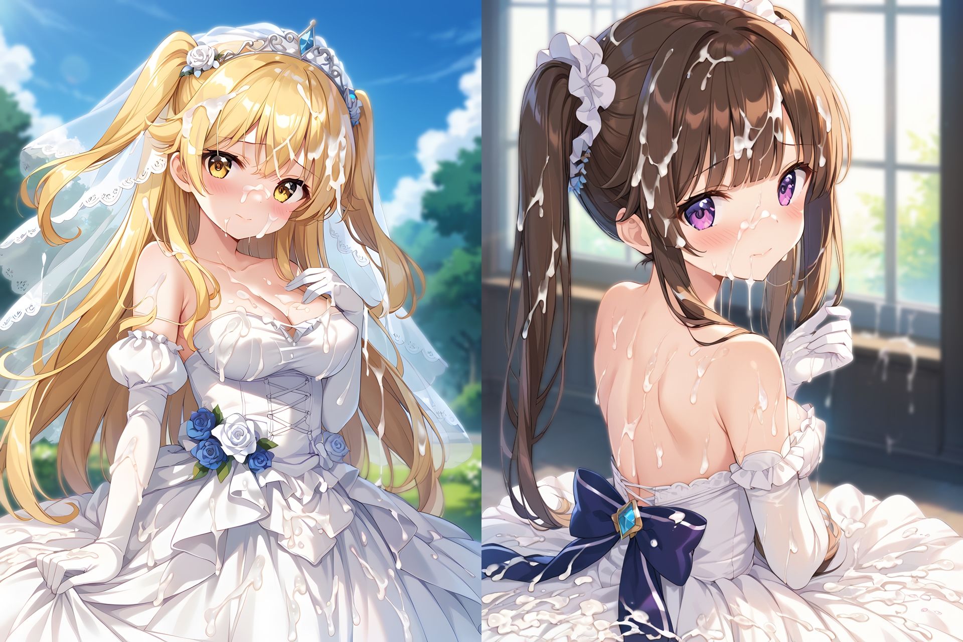 ドレスぶっかけCG集2 画像2