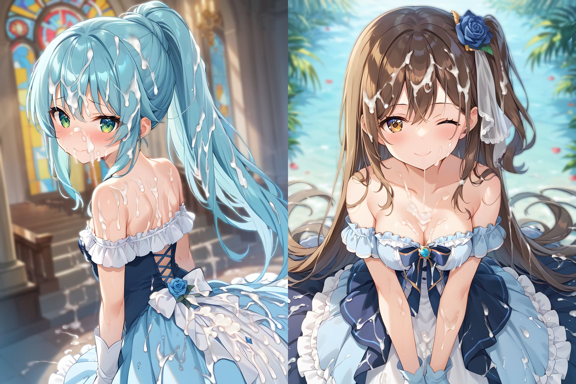 ドレスぶっかけCG集2 画像5