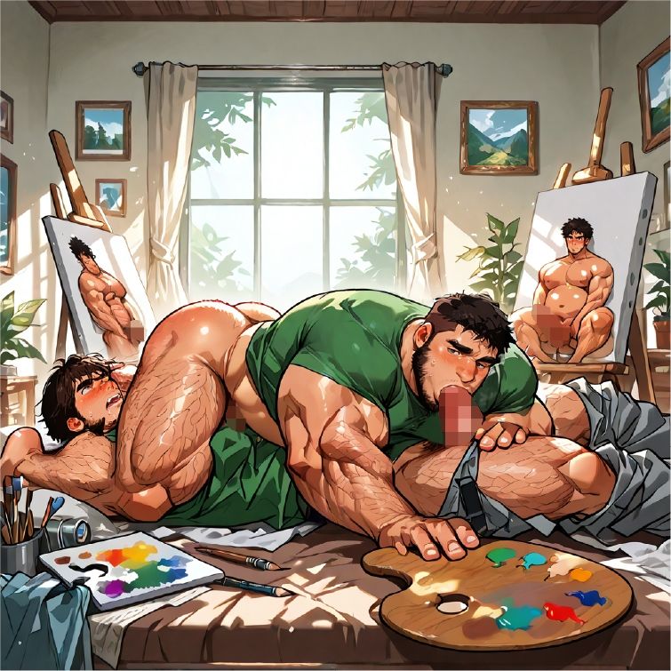 ガチムチ・マッチョ・ガチポチャゲイCG集83-ヌードモデル サンプル5