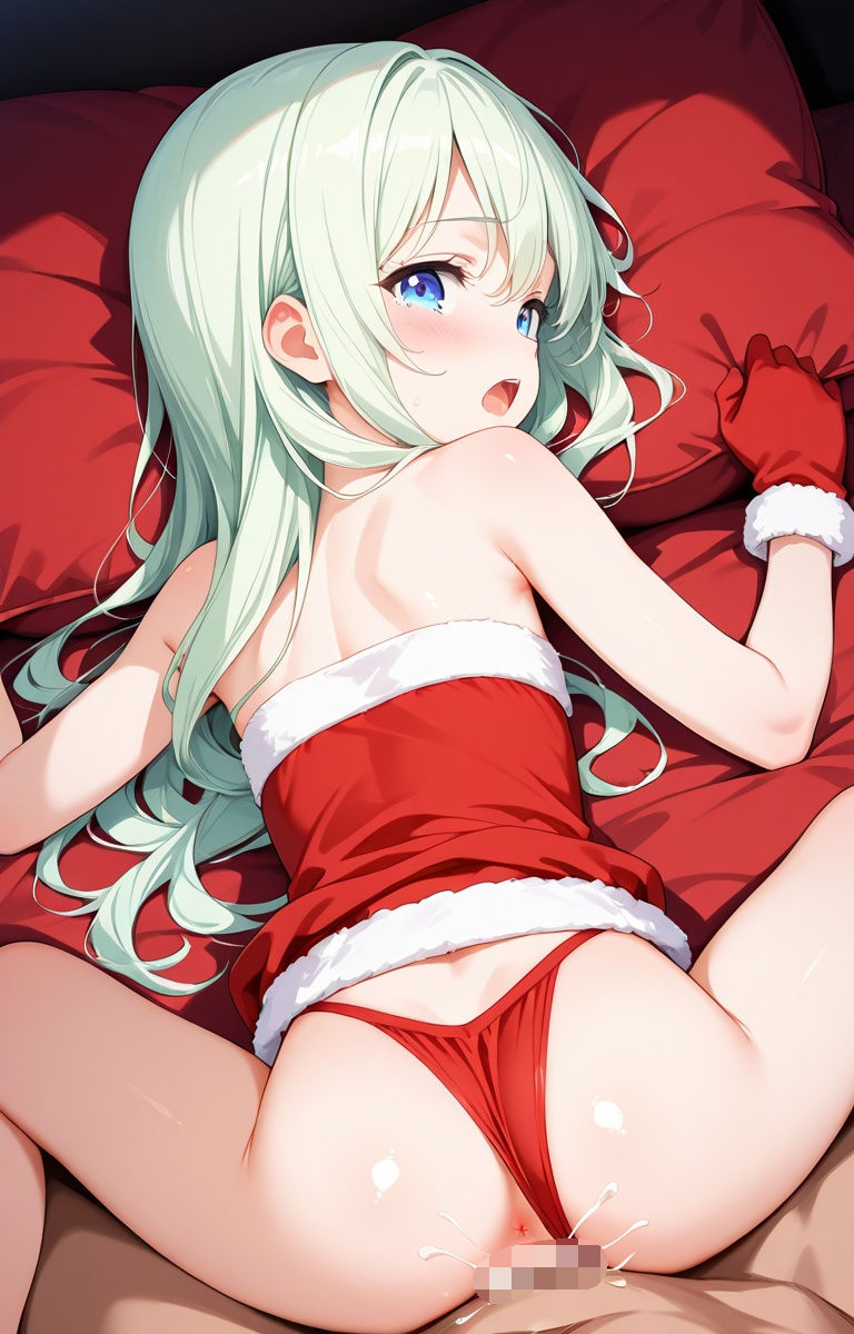 【エロ漫画】【あおいろ＊グラフィ】サンタコス少女15人（2025年12月号）8