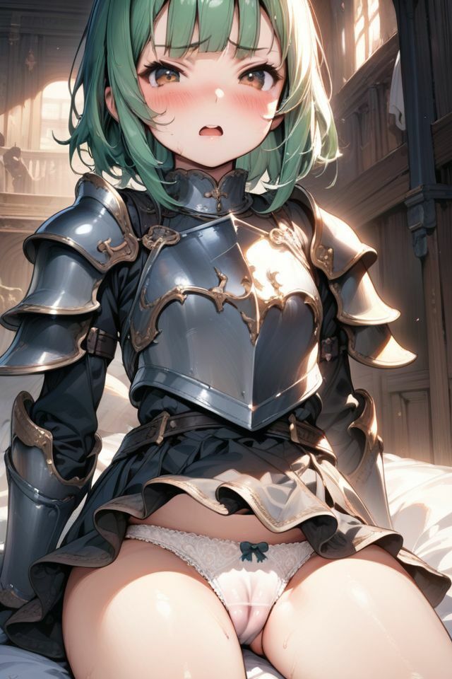 サンプル画像2:下着の錬成術師_美少女ミニスカパンチラ騎士団(AI幻想庭園) [d_719595]