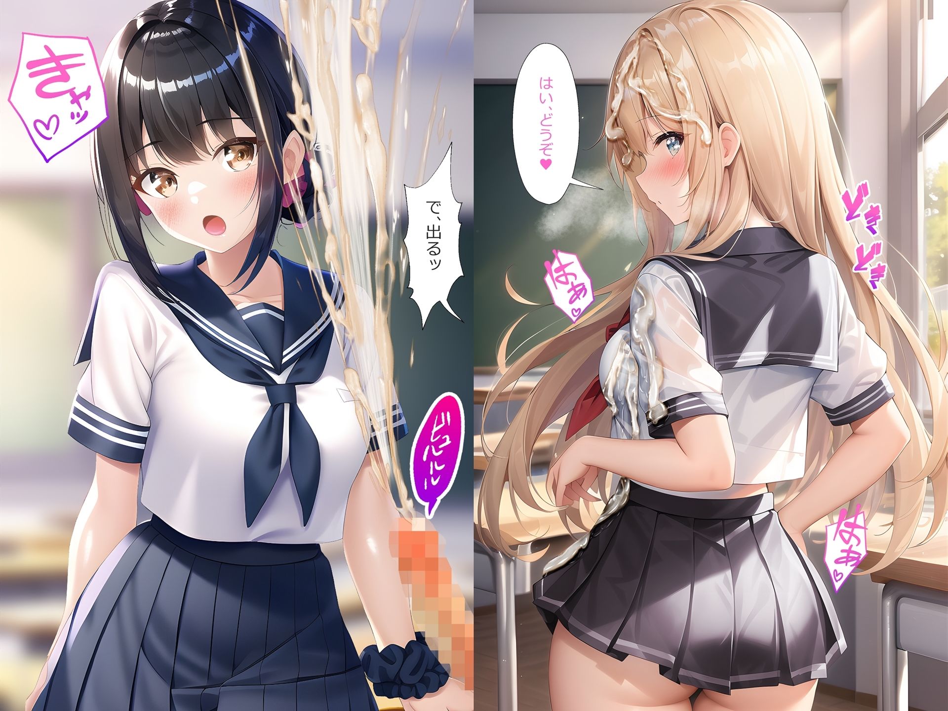 【総集編1】制服×ぶっかけ無洗浄 画像7