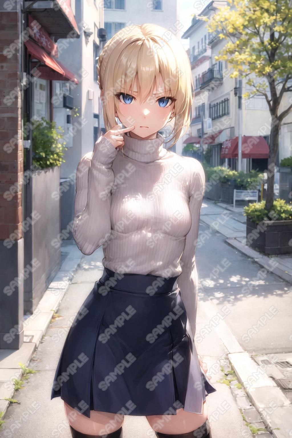 キャラフェチ  騎士王  街中で赤面編 画像8