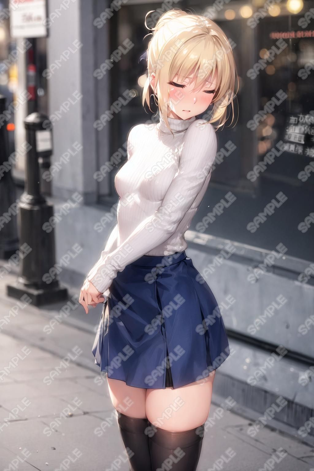 キャラフェチ  騎士王  街中で赤面編 画像9