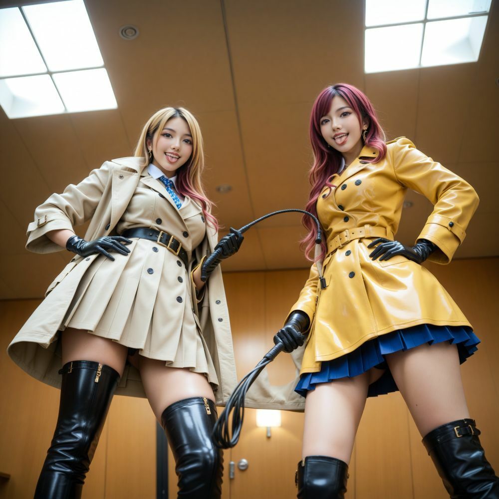 制服QUEEN ブーツ9 ＆ トレンチコート 画像1