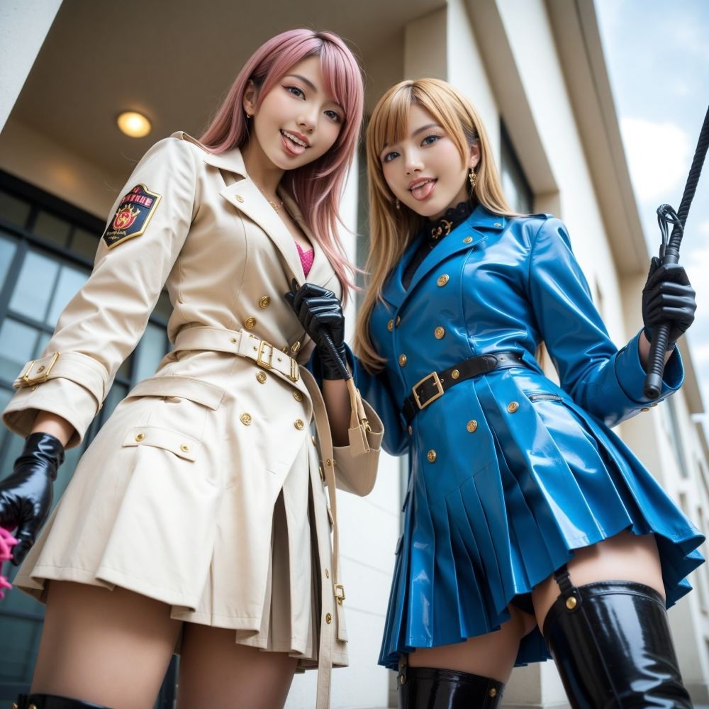 制服QUEEN ブーツ9 ＆ トレンチコート 画像3