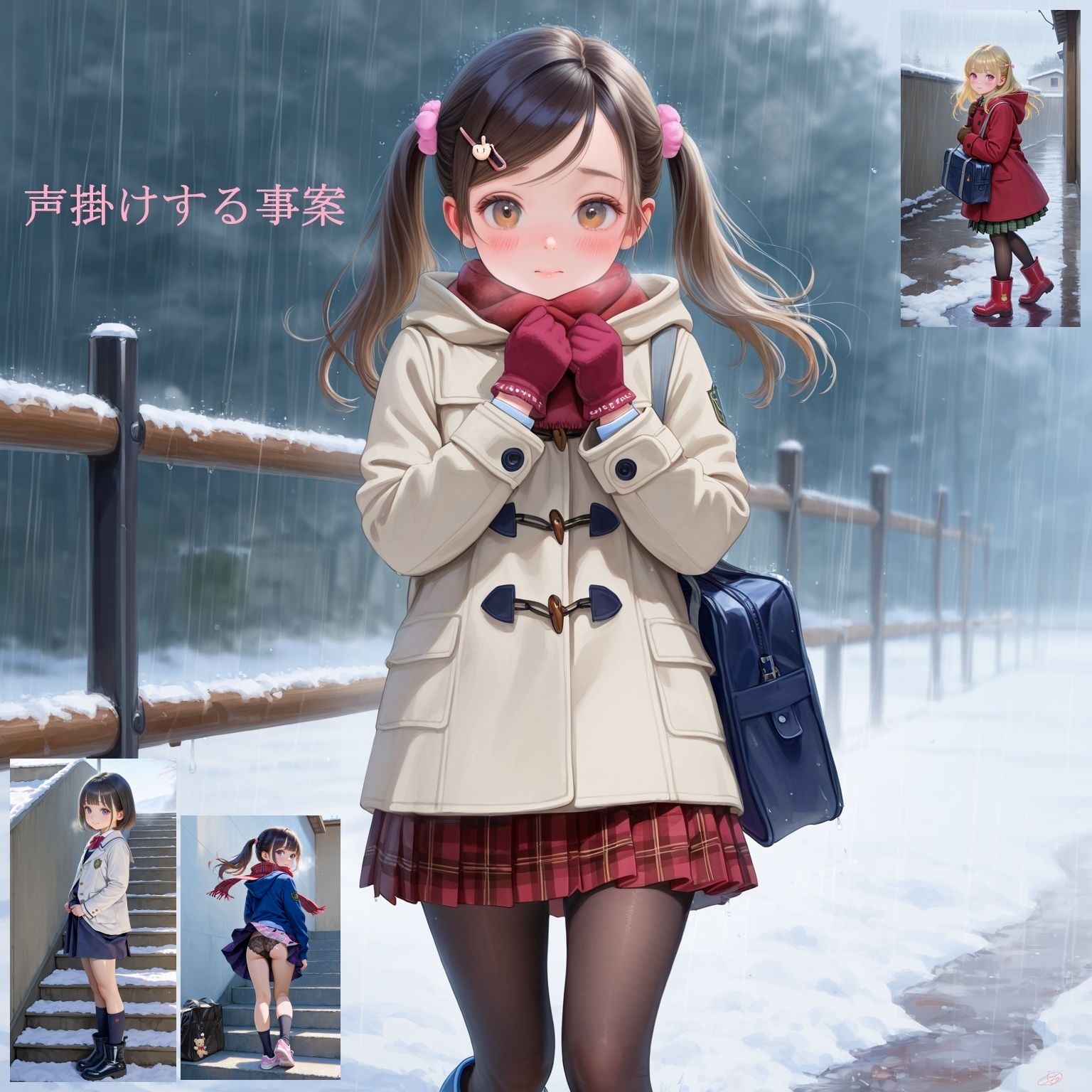 冬の制服女子校生（2） -スカートの中、見せてもらってイイですか？ もしよかったらスカート、脱いでもらってイイですか？- サンプル画像 3