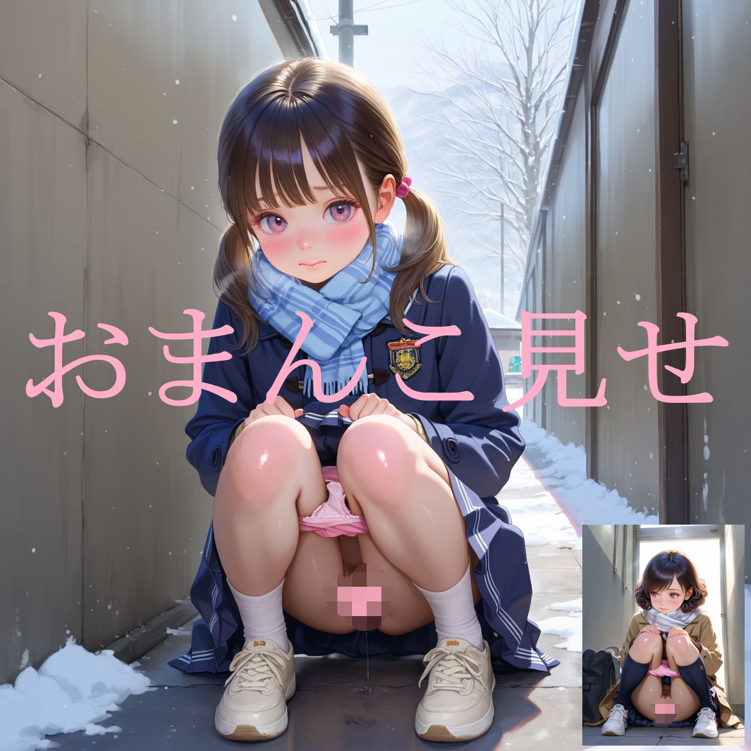 冬の制服女子校生（2） -スカートの中、見せてもらってイイですか？ もしよかったらスカート、脱いでもらってイイですか？- サンプル画像 9