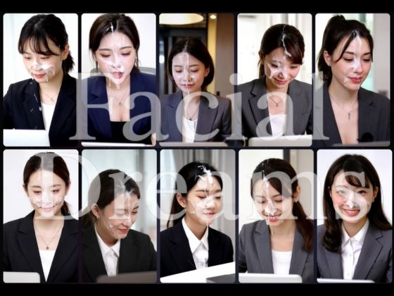 顔射オフィス150人 画像1
