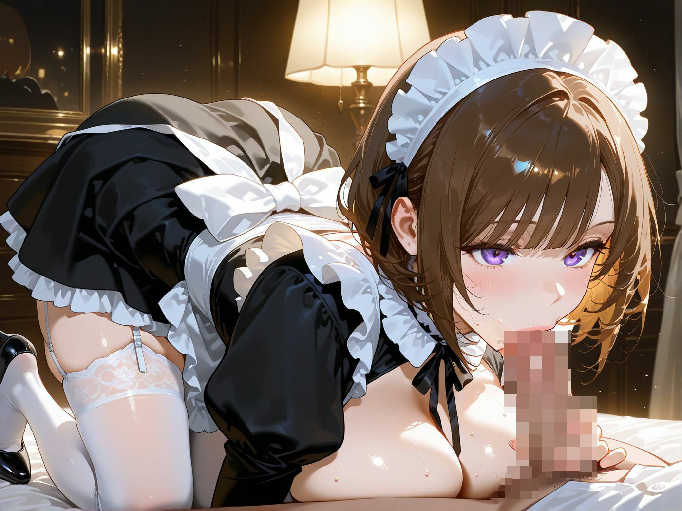 サンプル画像4:あまあまな巨乳メイドと一晩中ラブラブセックス(ぴくぴくらんど) [d_720096]