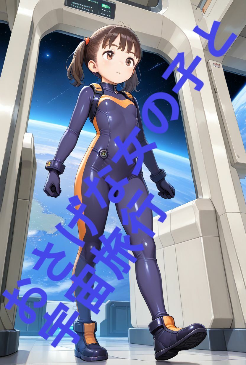 【エロ漫画】【動画付き】おさげな女の子と宇宙旅行1