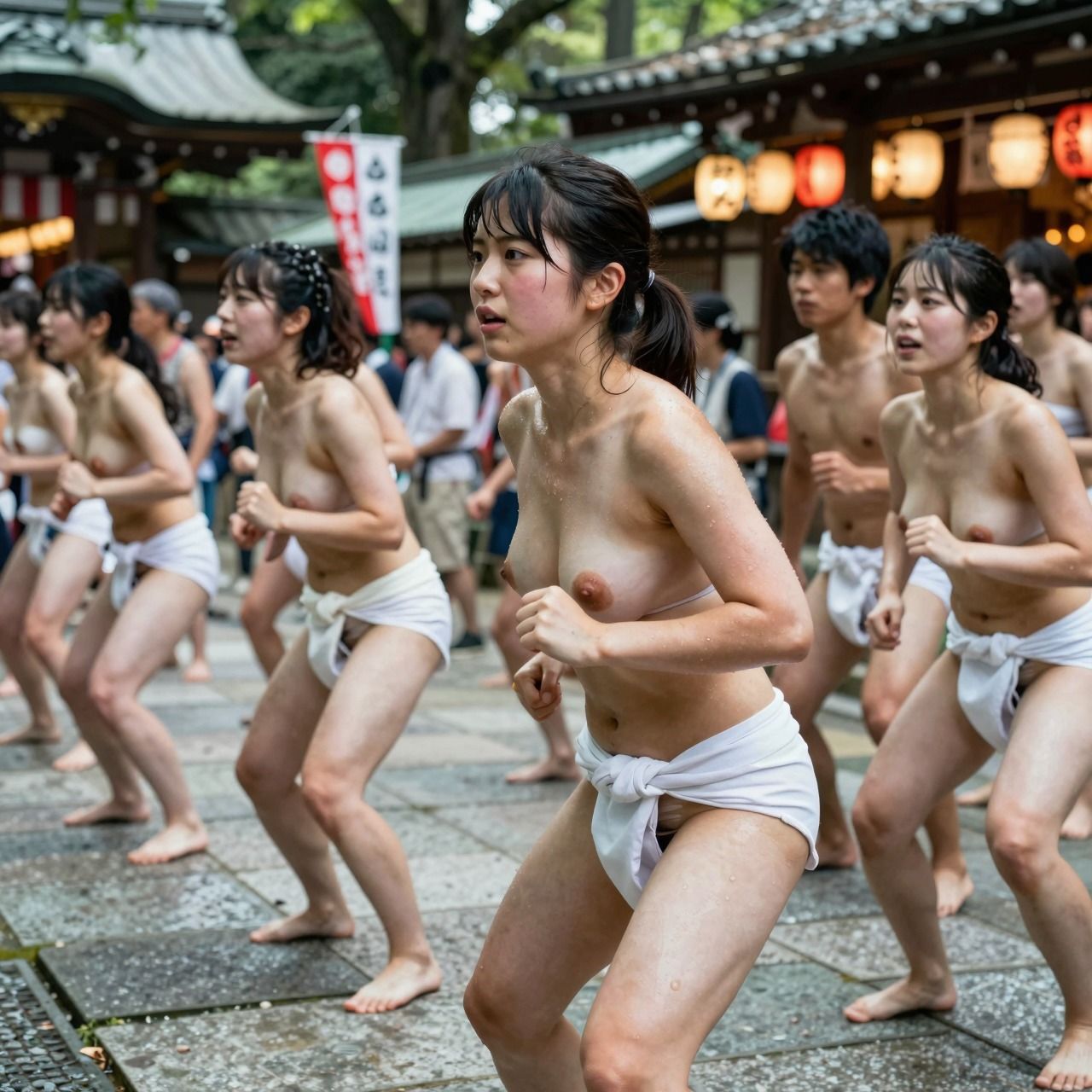 サンプル画像3:【動画】女子大生ふんどし祭り｜お祭りサークル 青春練習ドキュメント(sokunukiai) [d_720221]