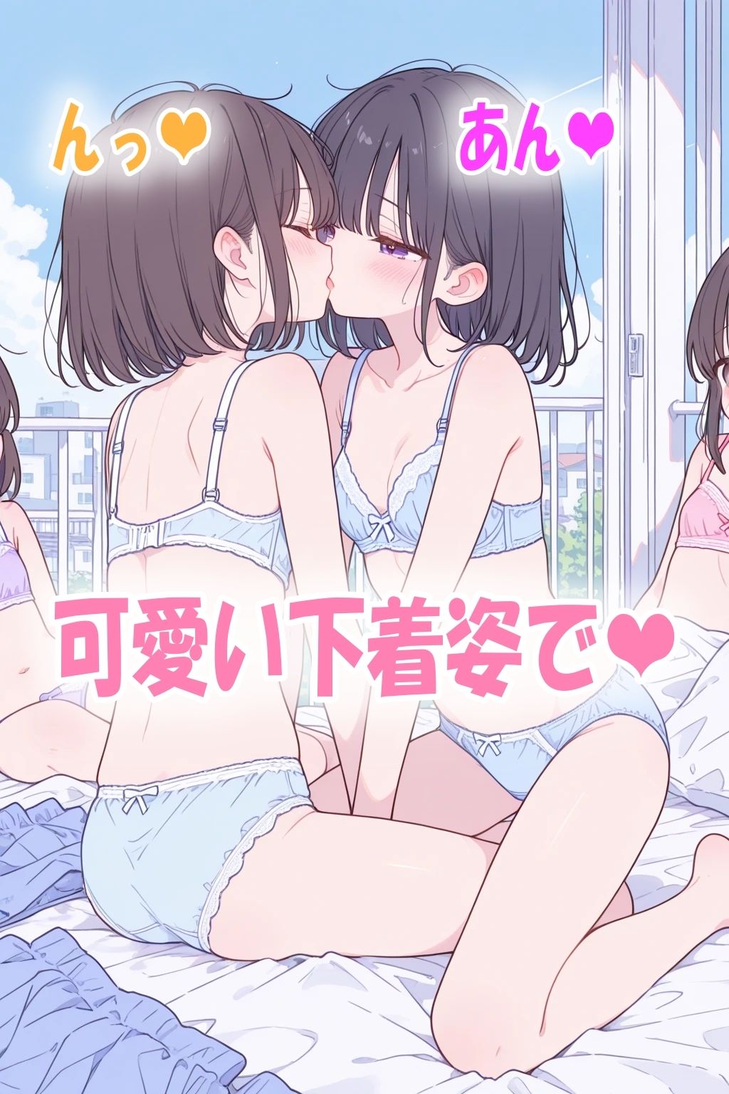 百合作品！女の子達の秘密の下着イラスト300枚_2